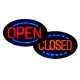 LED OPEN / CLOSED Window Sign with hanging hardware LED OPEN / CLOSED Window Sign with hanging hardware