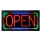 Animated LED Open Sign with Multicolored Border Animated LED Open Sign with Multicolored Border